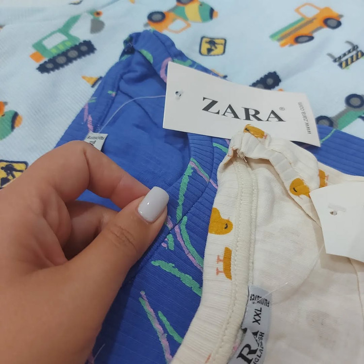 کراپ تیشرت قواره دار برند ZARA